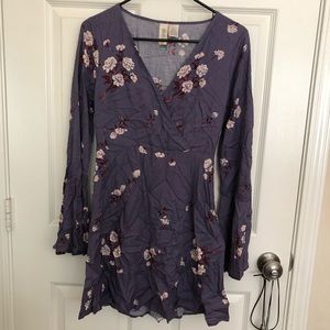 Lighter purple and floral dress (needs ironing)